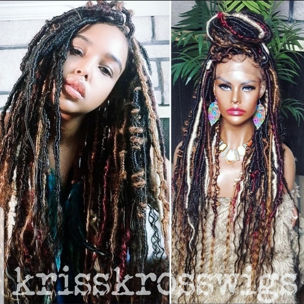 FULL LACE custom made distress loc wig
